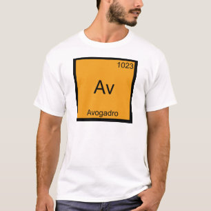 Av - Avogadro Rolig Kemielement Symbol T-shirt