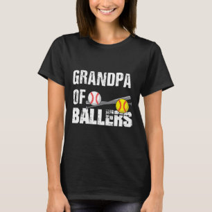 Av Ballers Funny Baseball Softball Fars dag T Shirt