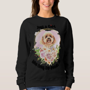 av Bara en flicka som kärlek hennes Pudel Leksak T Shirt