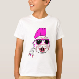 av baseball rosa-pejlvektor t shirt