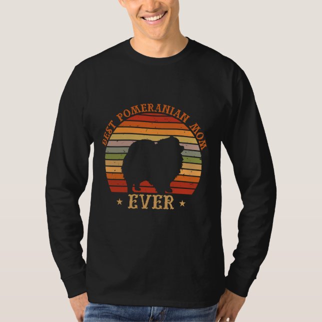 Av bästa Pommern Mamma någonsin T Shirt (Framsida)