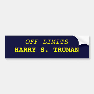 AV BEGRÄNSAR, HARRY S. TRUMAN BILDEKAL