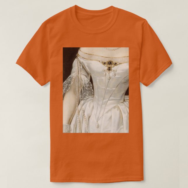 av Bejeweled Woman Renaissance Painting T Shirt (Design framsida)