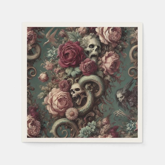 Av ben och vinet - gotin Victorian Pappersservett (Framsidan)