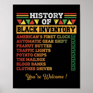 Av Black Inventors Black Educators Historik månad Poster