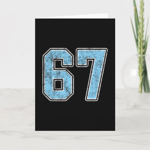 Av Blue 67 Six Seven Meme Kort