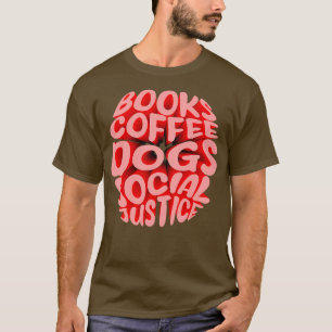 av Bokar, kaffe, Hundar och Social T Shirt