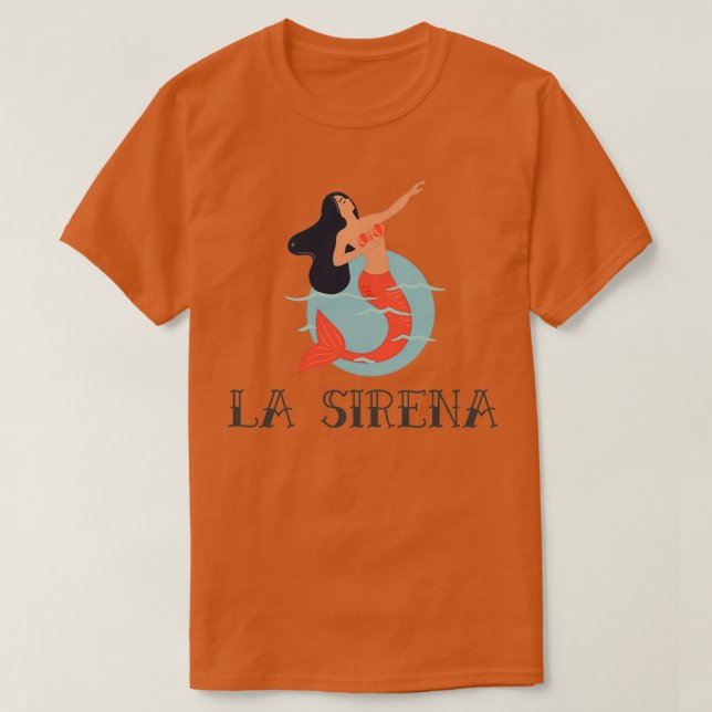 av Chicana Loteria Sjöjungfru T Shirt (Design framsida)