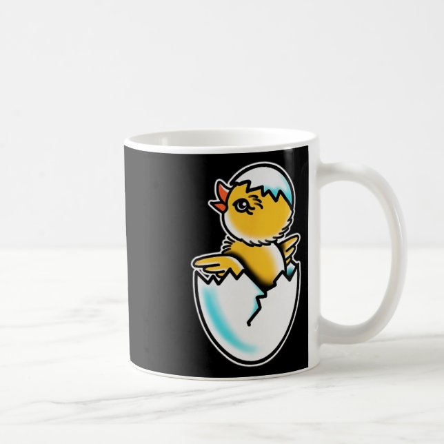 Av Chick Cracked Egg Spring Kyckling  Kaffemugg (Höger)