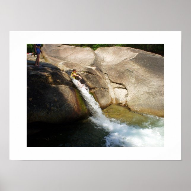 Av Chute Franconia Falls Poster (Framsidan)