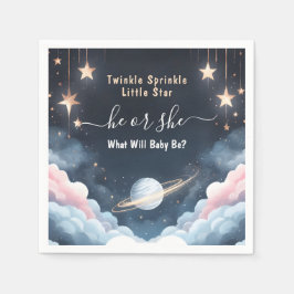 Av Cloud Twinkle Twinkle Little Star Gender Reveal Pappersservett