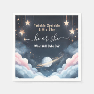 Av Cloud Twinkle Twinkle Little Star Gender Reveal Pappersservett