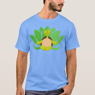 av Cute Yoga Turtle Doing Yoga T Shirt