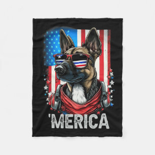 av den 1 juli 2007 om Patriotic Belgium Malinois H Fleecefilt