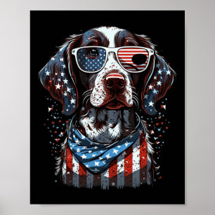 av den 1 juli 2009, Patriotic German Shorthar Poin Poster