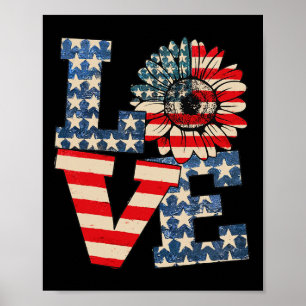 av den 1 juli 2010, Kärlek Solros Patriotic Americ Poster