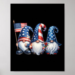av den 1 juli 2010, USA flagga Gnomes Patriot Inde Poster