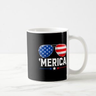 av den amerikanska rödvitan Independence day USA f Kaffemugg