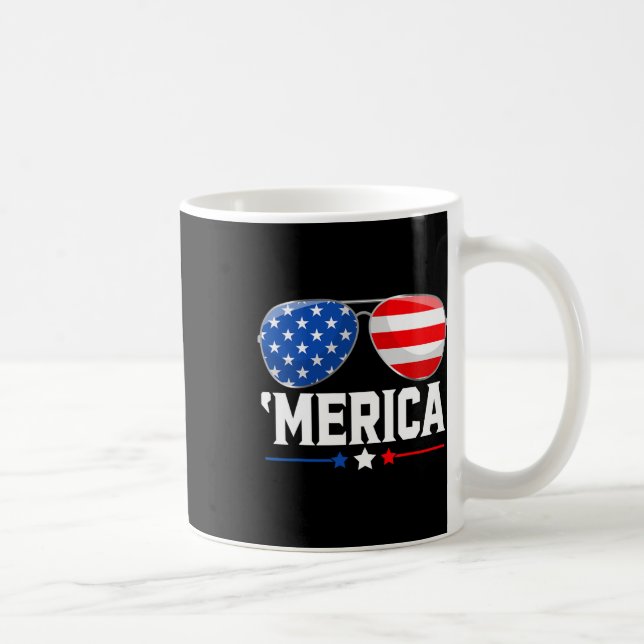 av den amerikanska rödvitan Independence day USA f Kaffemugg (Höger)