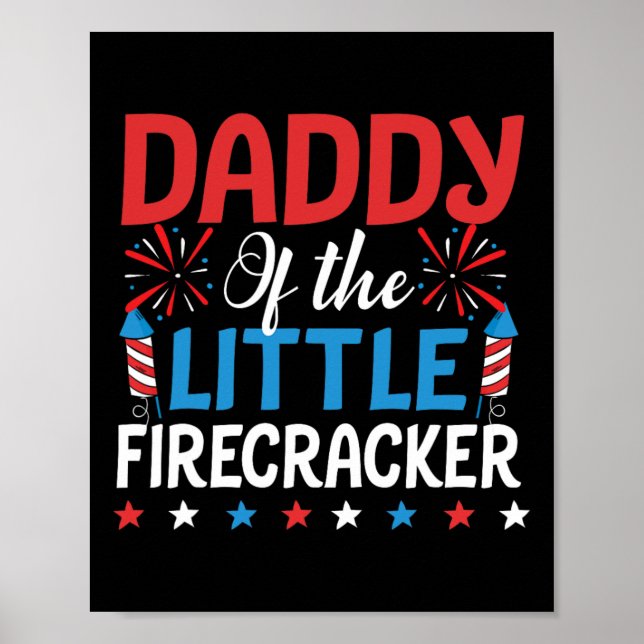 Av Den Lille Smällkarlsskjortan 4:e Juli Födelseda Poster (Framsidan)