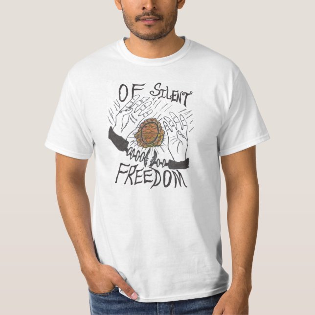 Av den tysta frihetsskjortan - bekläda & dra tee shirt (Framsida)