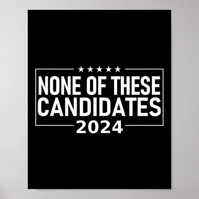Av dessa kandidater 2024 Nikki Haley Nevada Biden Poster (Framsidan)