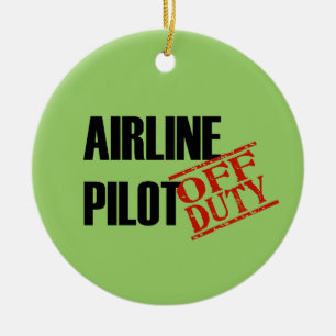 AV - det pilot- arbetsuppgiftflygbolag Julgransprydnad Keramik