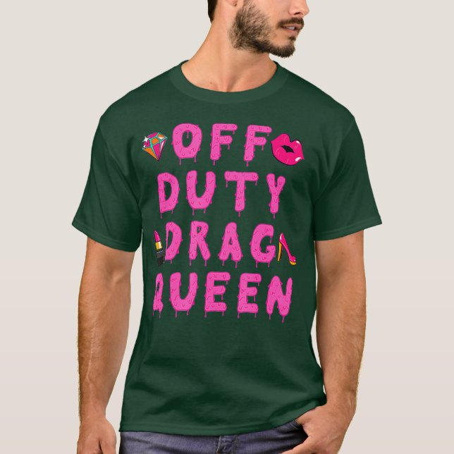 Av Duty Drag Queen T Shirt (Framsida)
