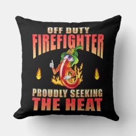 Av Duty Firefighter Chili söker stolt värme Kudde