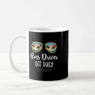 Av Duty Gult School Buss Driver Beach Summer Tri Kaffemugg