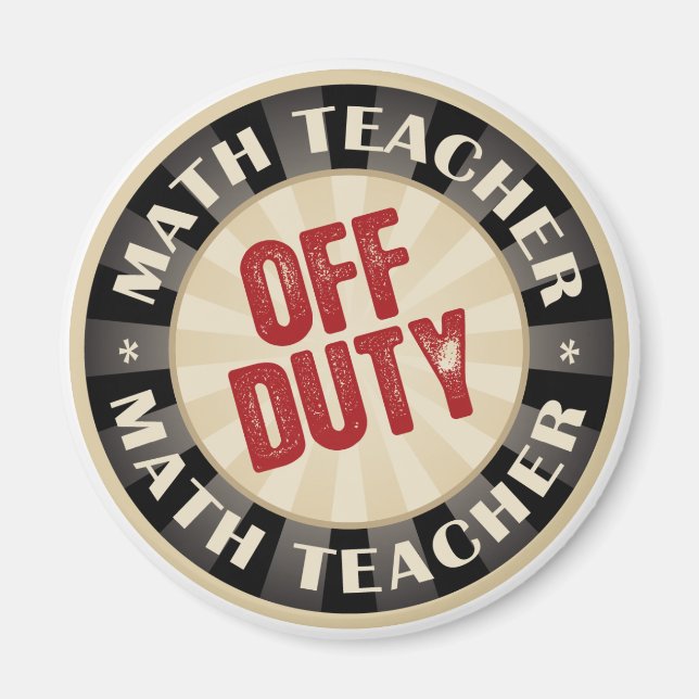Av Duty Math Teacher Magnet (Framsidan)