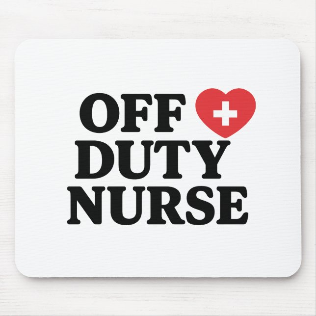 Av Duty Nurse Mouse Pad Musmatta (Framsidan)