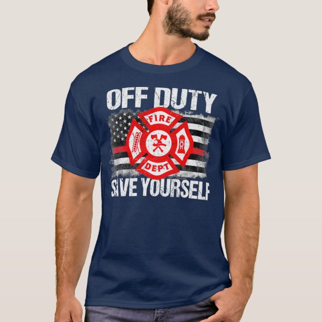 Av egen Spara, din egen brandsläckarfamilj - tunn T Shirt (Framsida)
