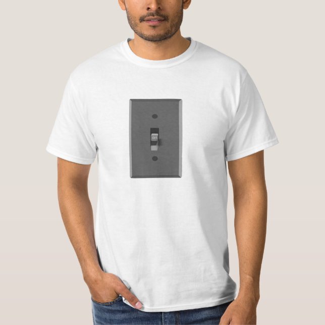 Av elektriskt ljust koppla tee shirt (Framsida)