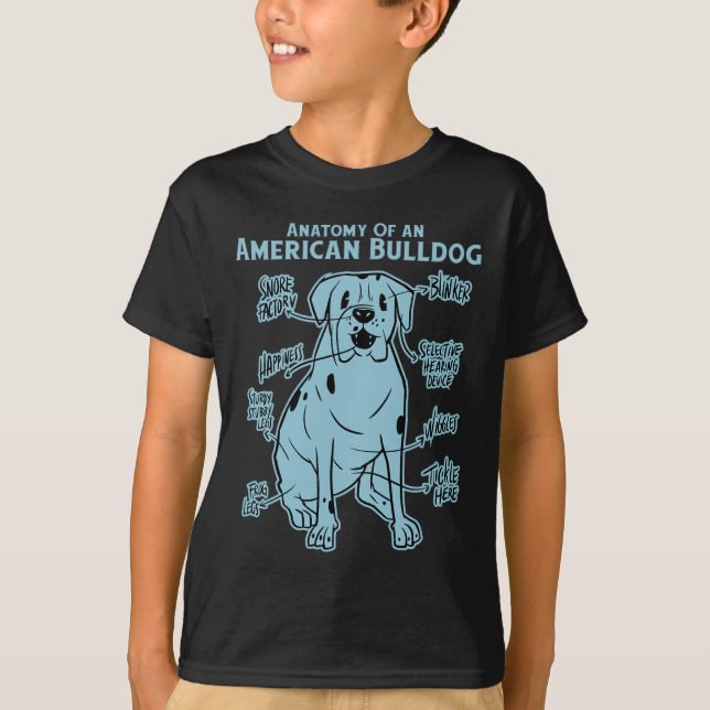 Av en amerikansk bulldog t shirt (Framsida)