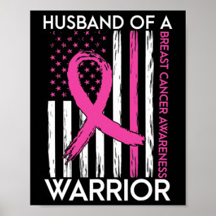 Av en Warrior Breast Cancer Awareness Support Squa Poster