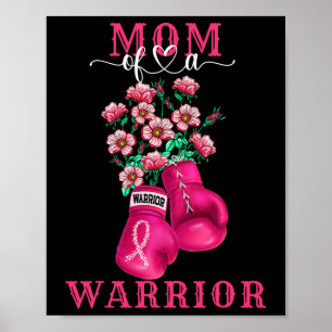 Av en Warrior Breast Cancer Awareness Support Squa Poster