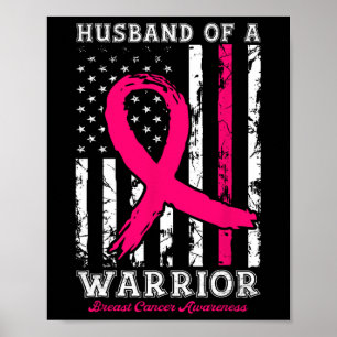 Av en Warrior Breast Cancer Awareness Support Squa Poster