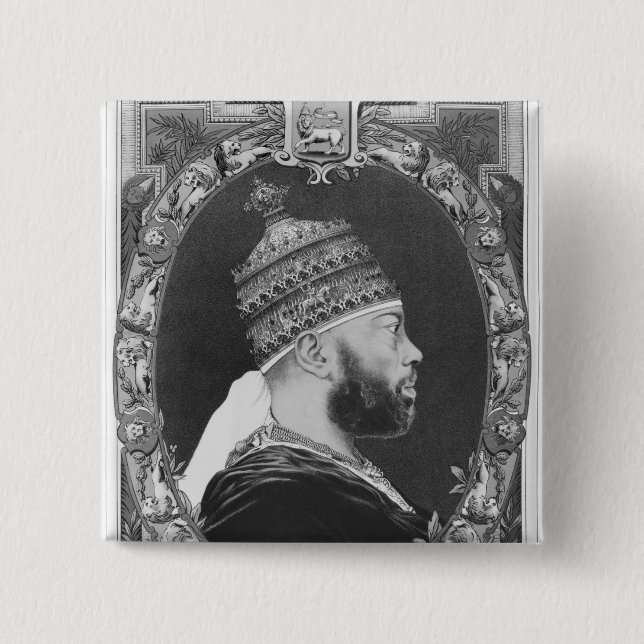 av Etiopien Menelik II Knapp (Framsida)