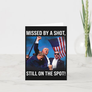av ett historiskt ögonblick för Shot Donald Trump Kort