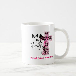 Av Faith Breast Cancer Awareness Christian Jesus W Kaffemugg
