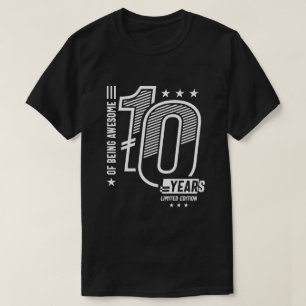 Av Fantastisk 10 år - 10:e födelsedagen T Shirt