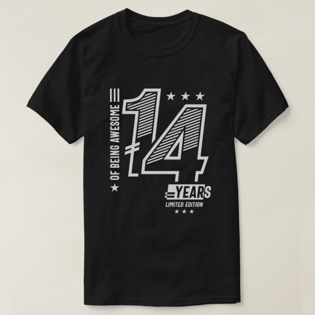 Av Fantastisk 14 år - 14:e födelsedagen T Shirt (Design framsida)