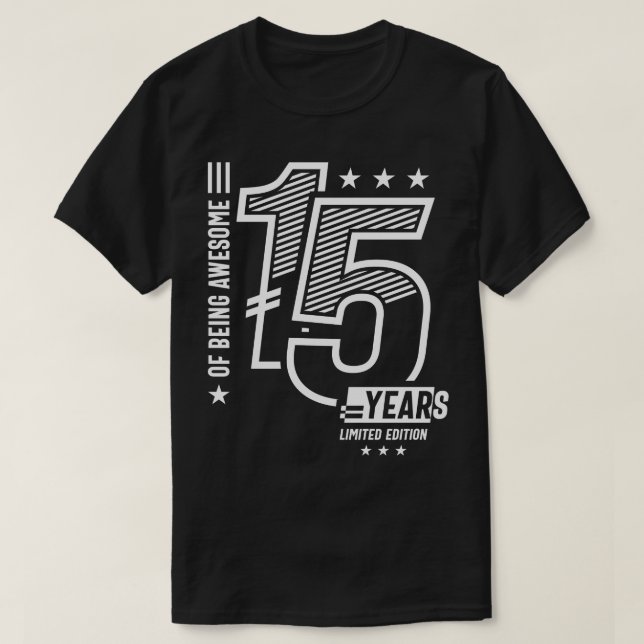 Av Fantastisk 15 år - 15:e födelsedagen T Shirt (Design framsida)