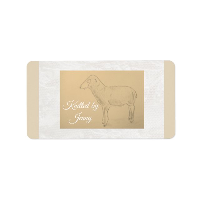 Av får pappra adressetikett (Framsidan)