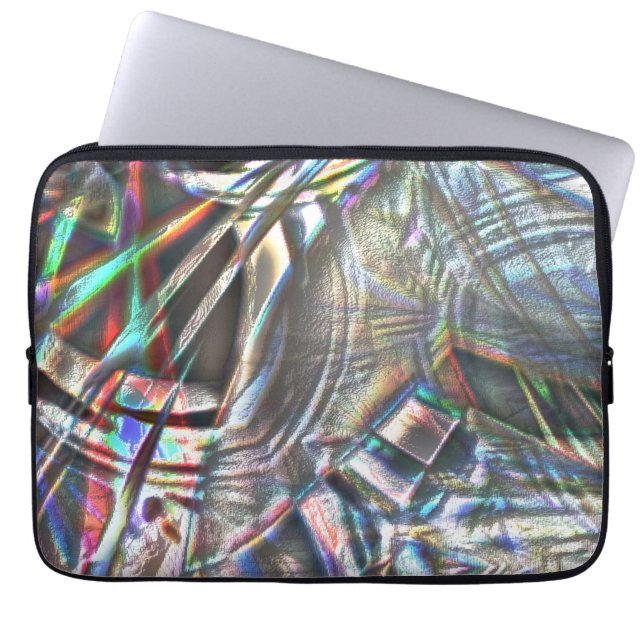  av färgstarka slagg i rustik- och duschkornig laptop fodral (Framsidan)