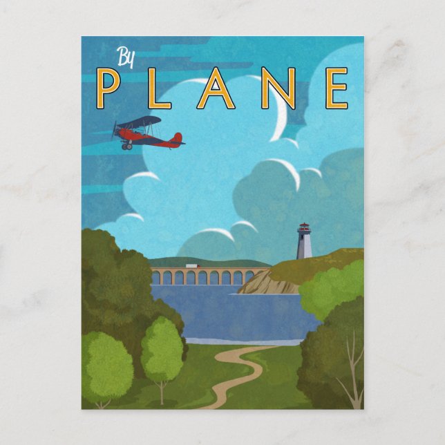 Av Flygplan Vykort (Framsida)