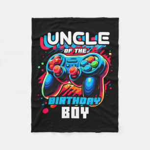 Av födelsedagspojken Matching Video Game Birthday Fleecefilt