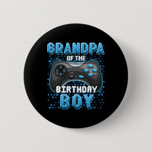 Av födelsedagspojken Matching Video Game Birthday Knapp