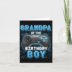 Av födelsedagspojken Matching Video Game Birthday Kort
